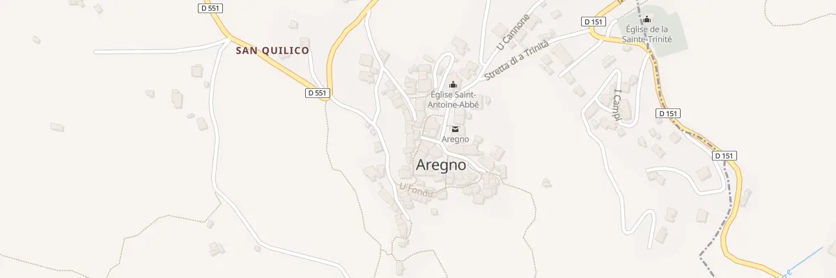 Plan du 5009 Aregno à Aregno