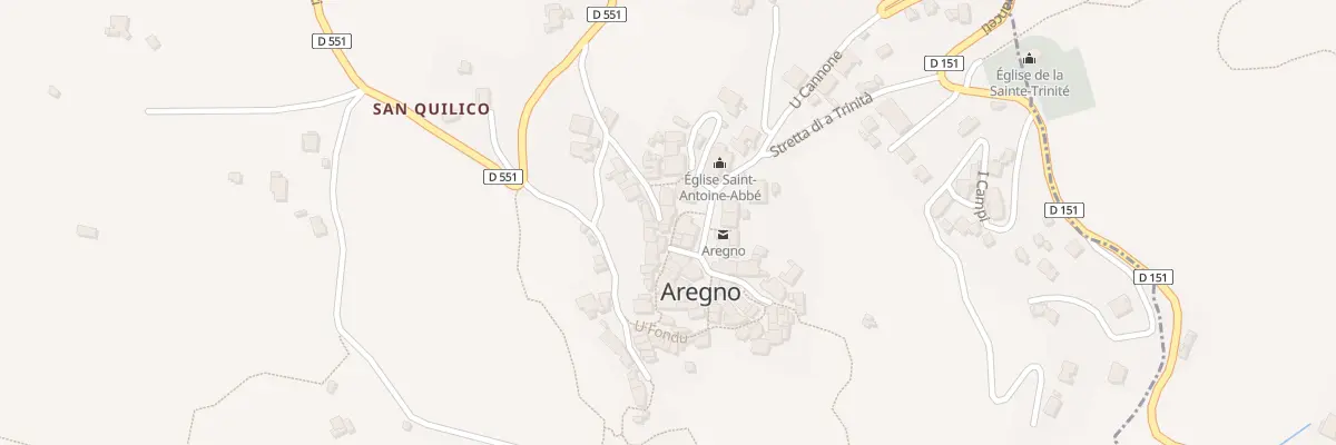 Plan du 16 Pl Piazza Sant Antone Abbate à Aregno