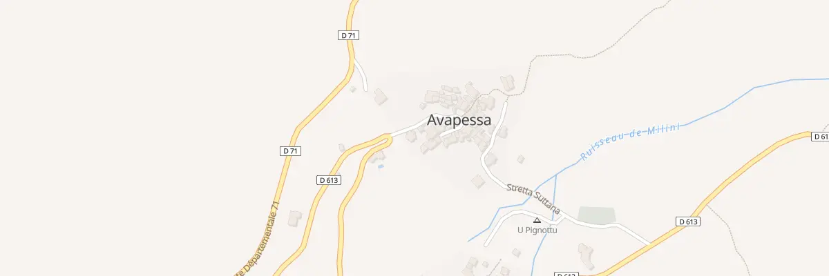 Plan du 5052 Vignaccia à Avapessa
