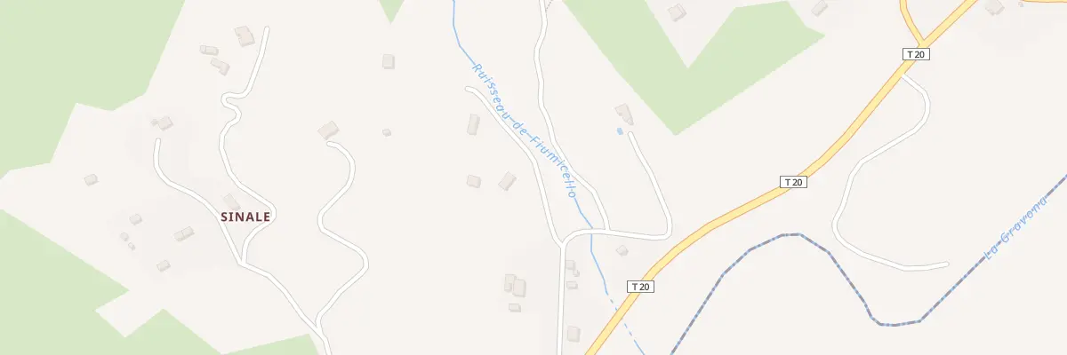 Plan du 3510 Fiumicello à Tavaco