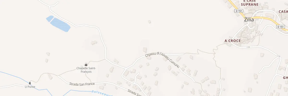 Plan du 79 Che Chjassu Di l’Alivetu Cumun à Zilia