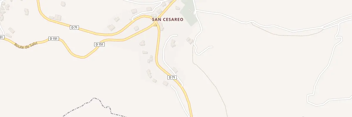 Plan du 1 Qua San Cesariu à Cateri