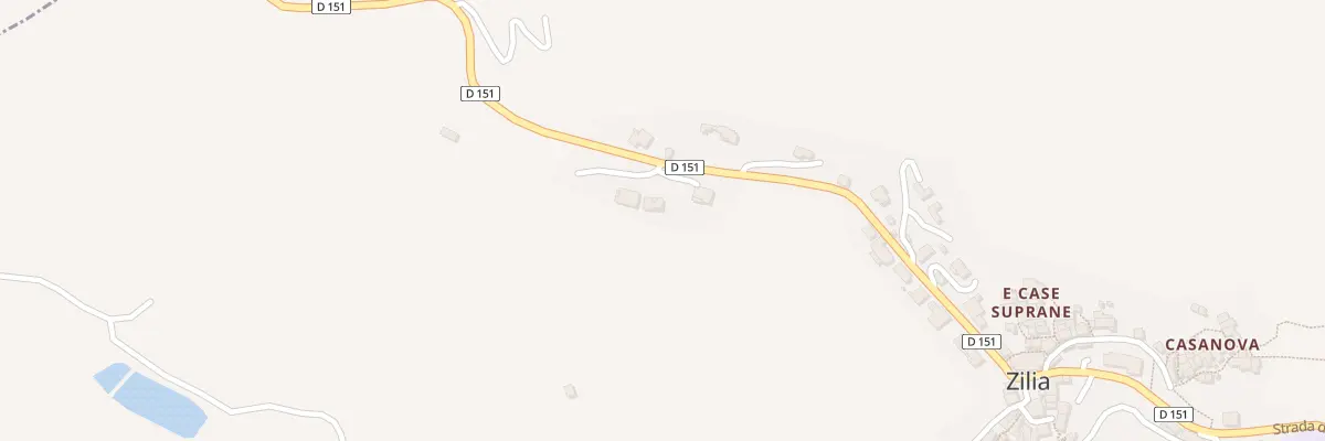 Plan du 319 Rte Strada Di Cassanu à Zilia