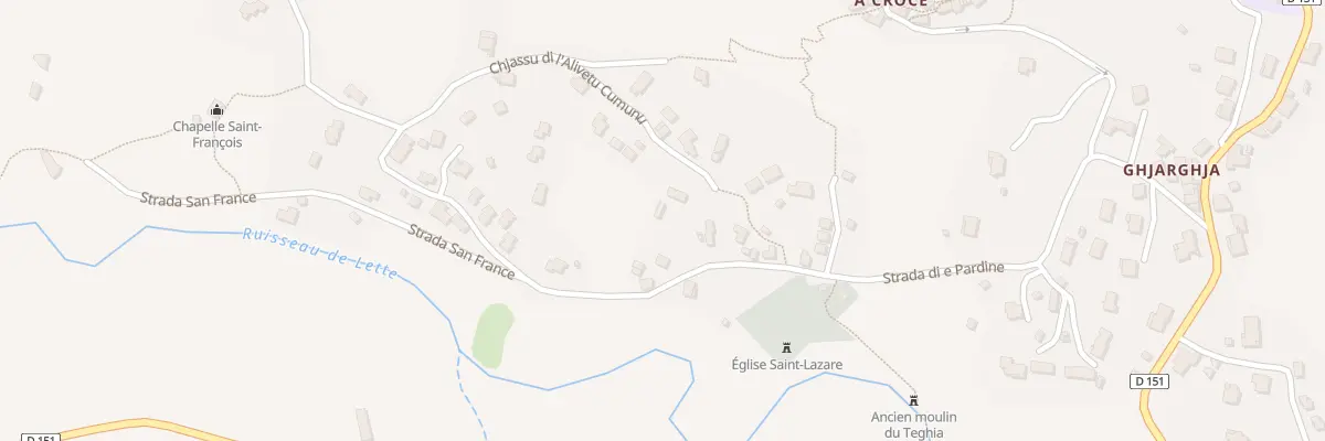 Plan du 134 Rte Strada San France à Zilia