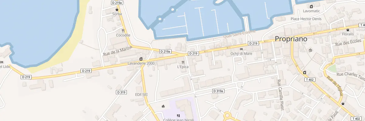 Plan du 2 Rue des Pecheurs à Propriano