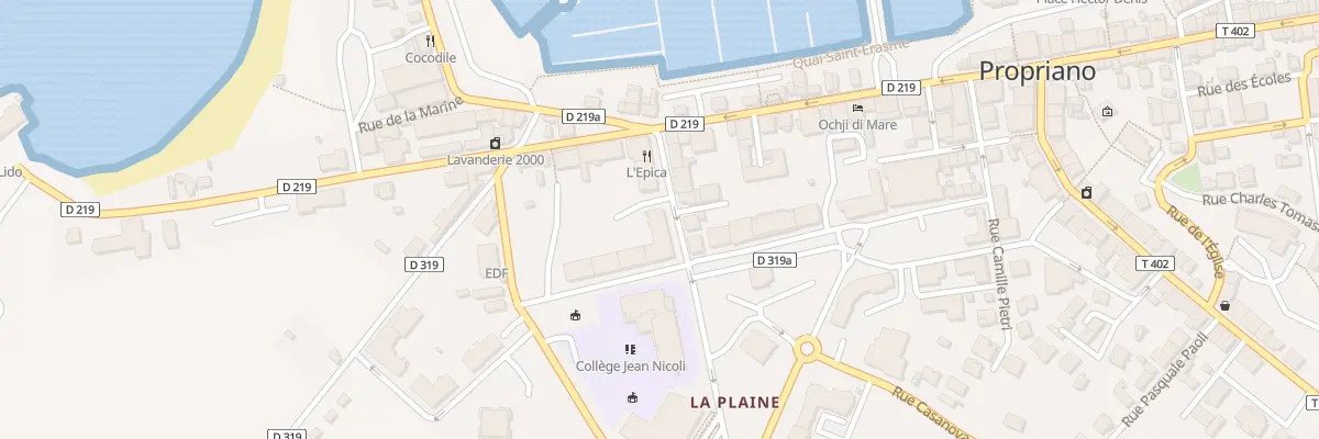 Plan du 6 Rue des Pecheurs à Propriano