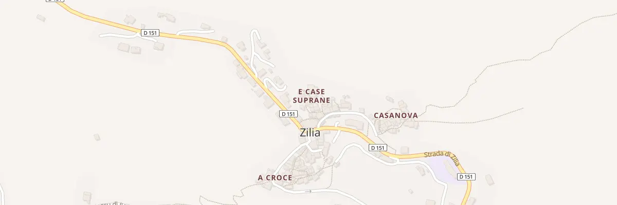 Plan du 19 Qua Paisolu Di E Case Suprane à Zilia