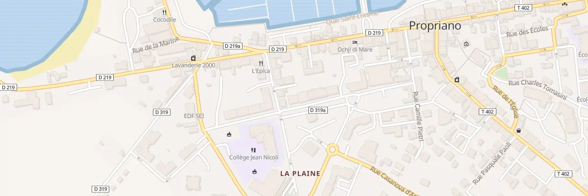 Plan du 20 Rue Jean Pandolfi à Propriano