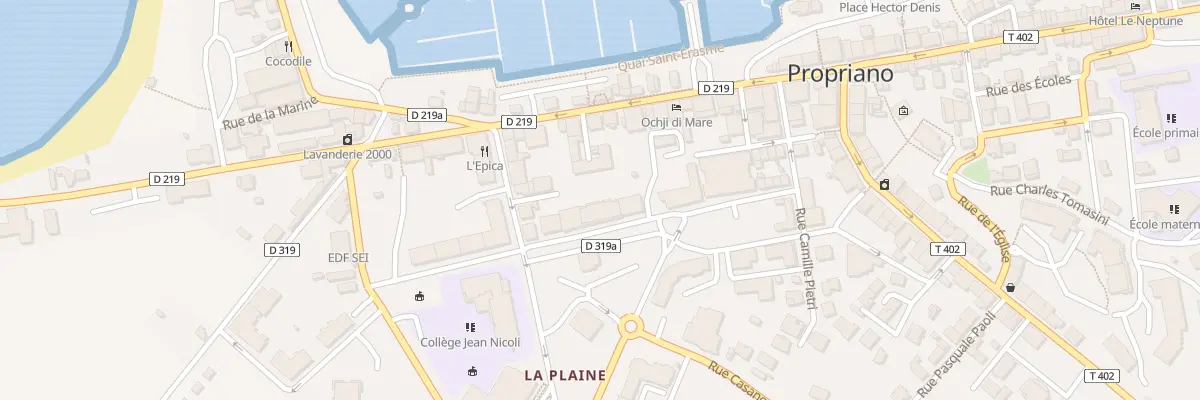 Plan du 16 Rue Jean Pandolfi à Propriano