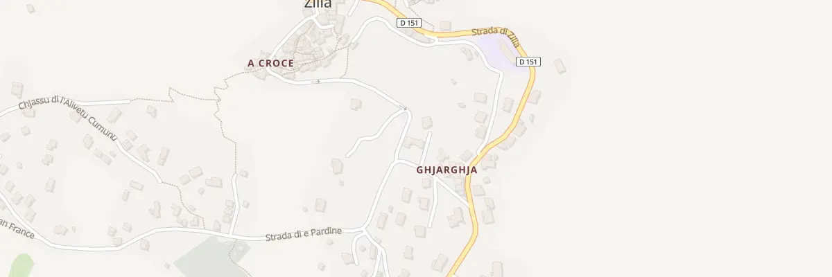 Plan du 1020 Mulaggiolo à Zilia