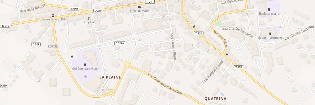 Plan du 6 Rue Bonaparte à Propriano