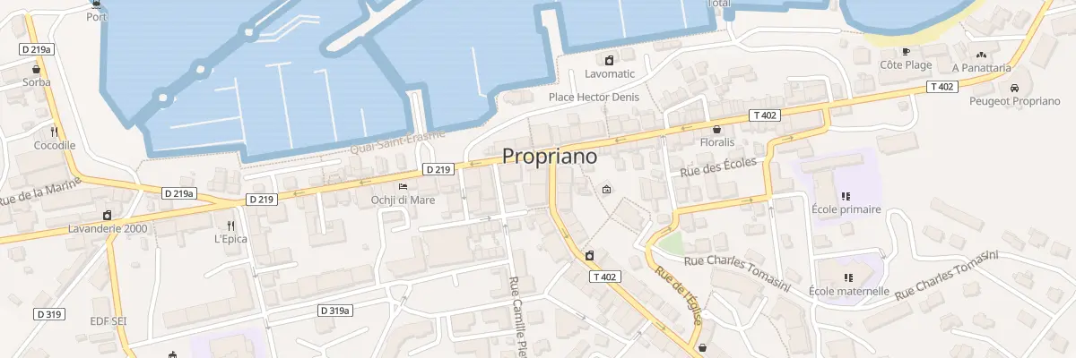 Plan du 2 Rue Gen de Gaulle à Propriano
