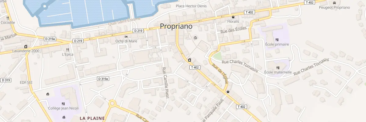 Plan du 10 Rue Gen de Gaulle à Propriano