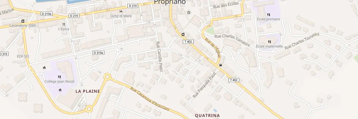 Plan du 10 Rue Bonaparte à Propriano