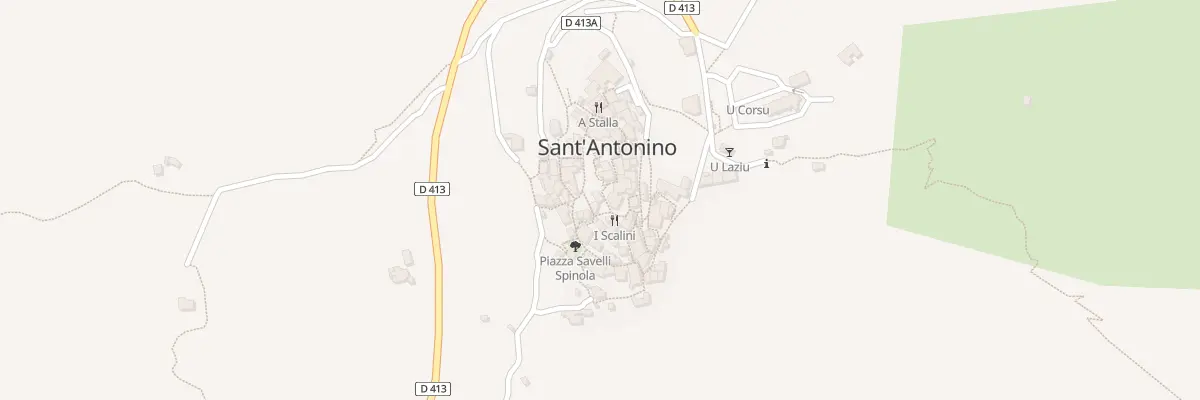 Plan du 37 Sant’Antonino à Sant’Antonino