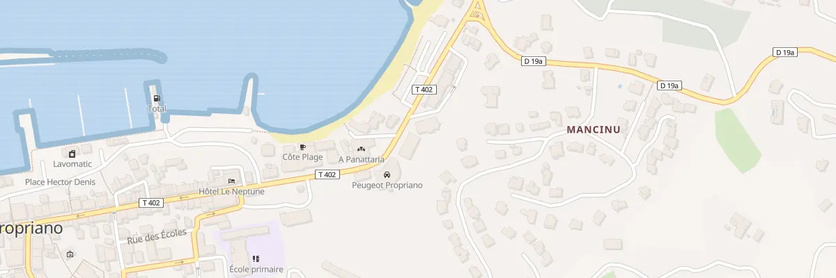 Plan du 72 Mancinu à Propriano