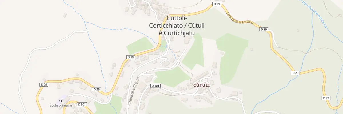 Plan du 5585 Fontanaccia à Cuttoli-Corticchiato