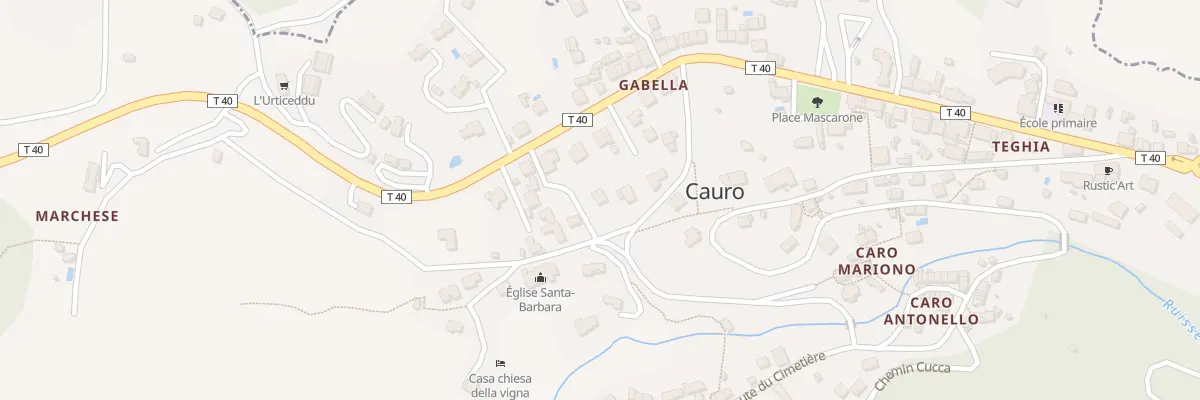 Plan du 5201 Gabella à Cauro