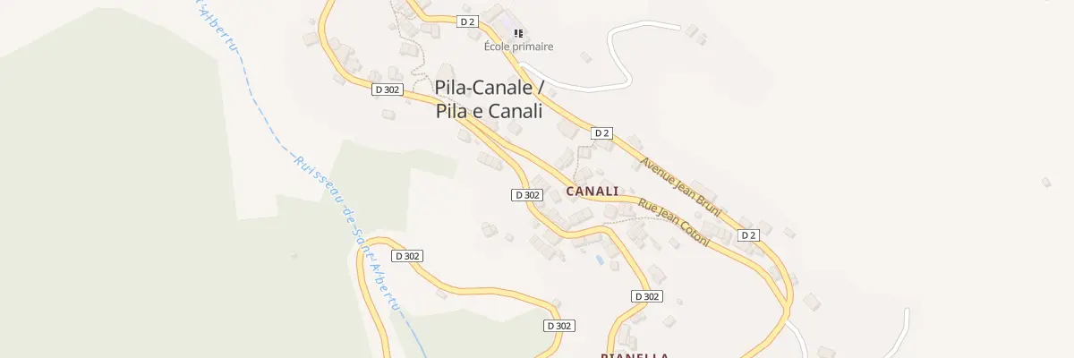 Plan du 5103 Canale à Pila-Canale