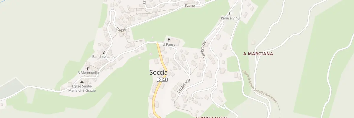Plan du 5127 Sant Antone à Soccia