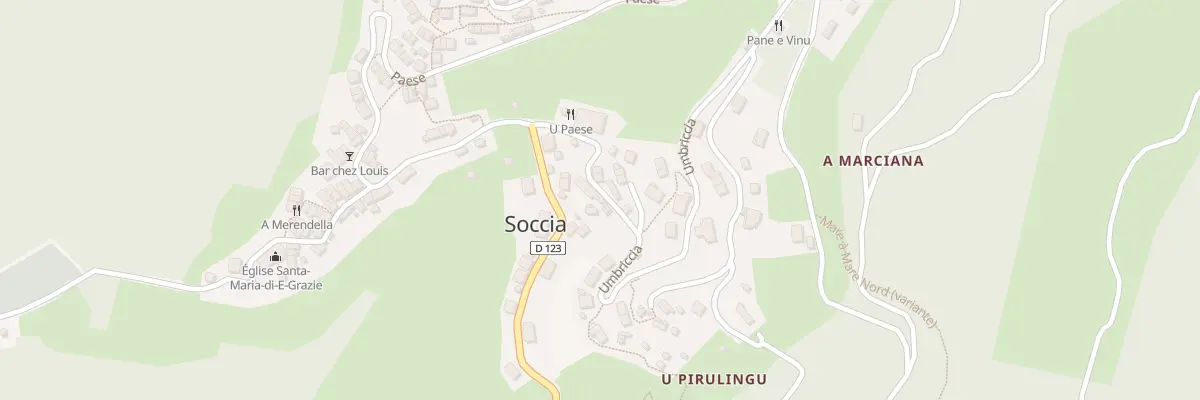 Plan du 5126 Sant Antone à Soccia