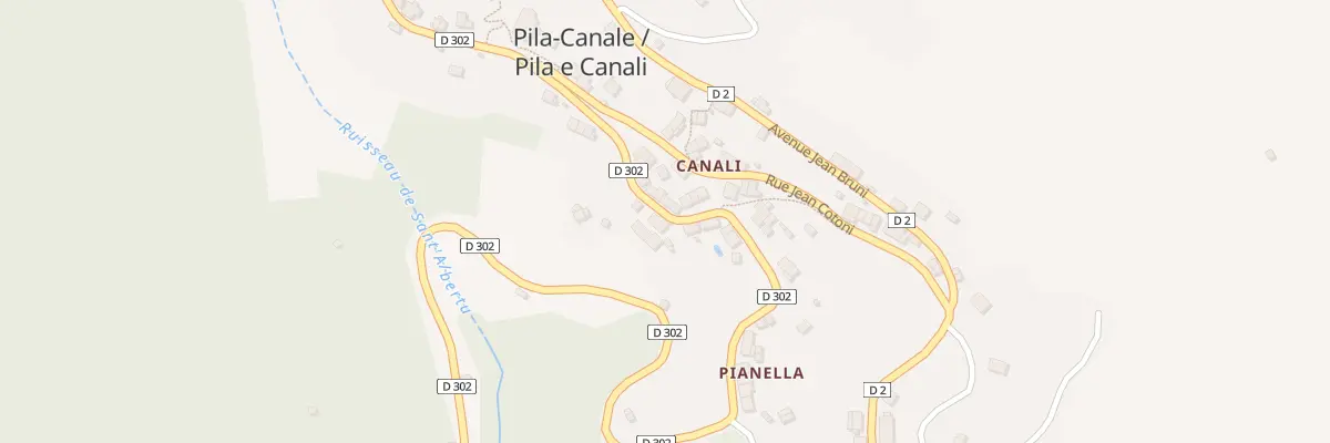 Plan du 5093 Canale à Pila-Canale
