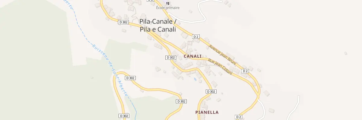 Plan du 5100 Canale à Pila-Canale