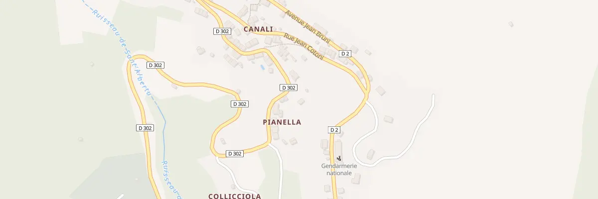 Plan du 5229 Fontana à Pila-Canale