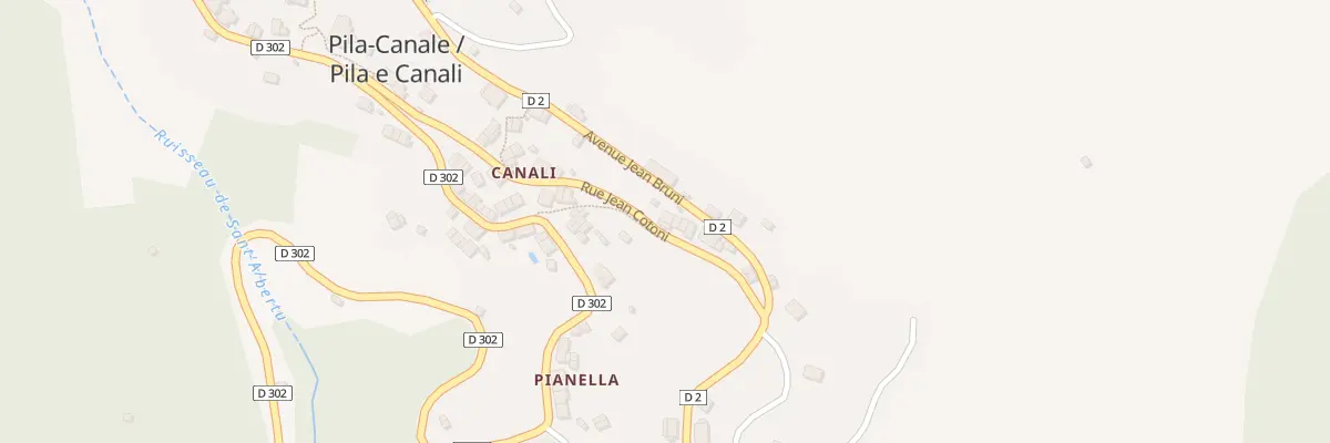 Plan du 5125 Fontana à Pila-Canale