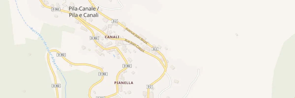 Plan du 5128 Fontana à Pila-Canale