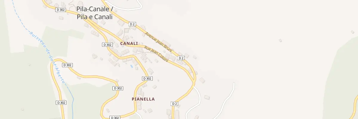 Plan du 5130 Fontana à Pila-Canale