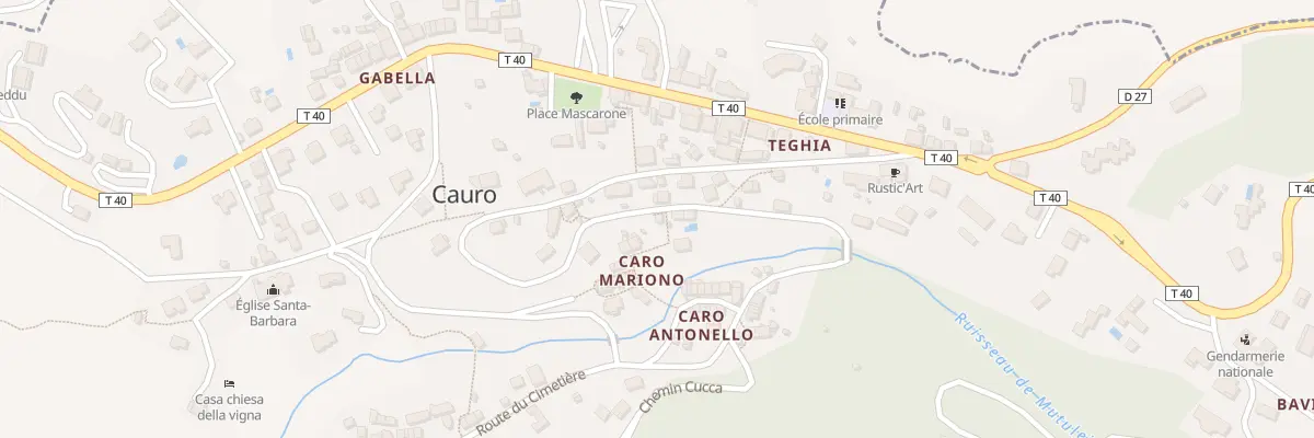 Plan du 5579 Caro Mariano à Cauro
