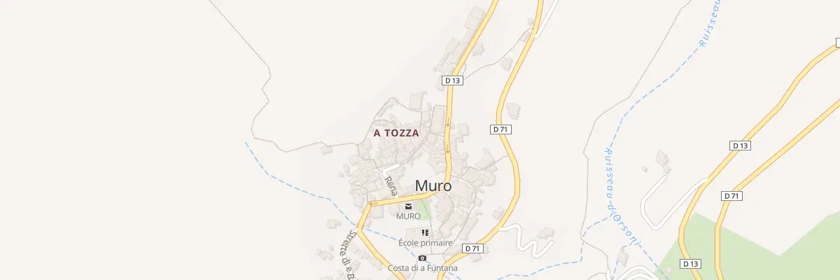 Plan du 4 Rue A Stretta Di U Campanile à Muro