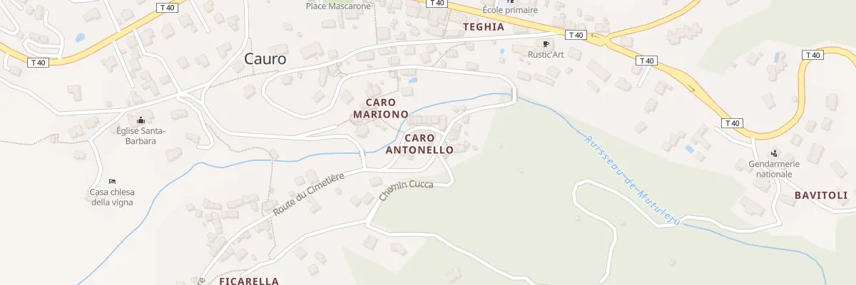 Plan du 5110 Caro Antonello à Cauro