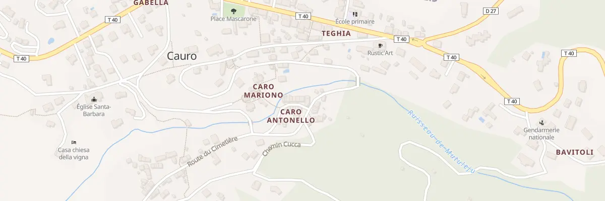 Plan du 5117 Caro Antonello à Cauro