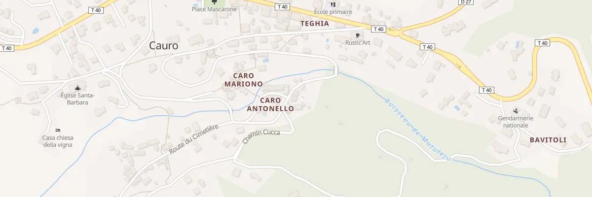 Plan du 5104 Caro Antonello à Cauro