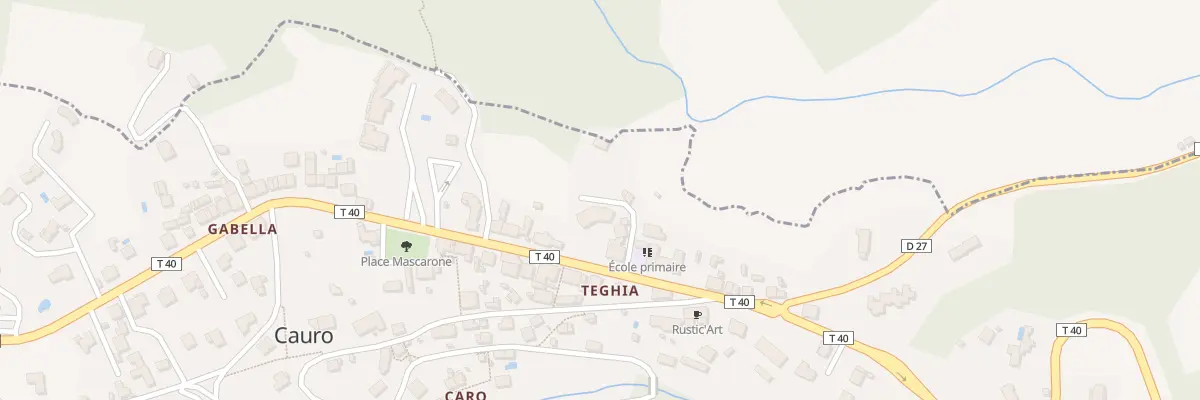 Plan du 5263 Teghia à Cauro