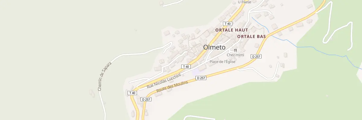 Plan du 12 Rue de la Ribba à Olmeto