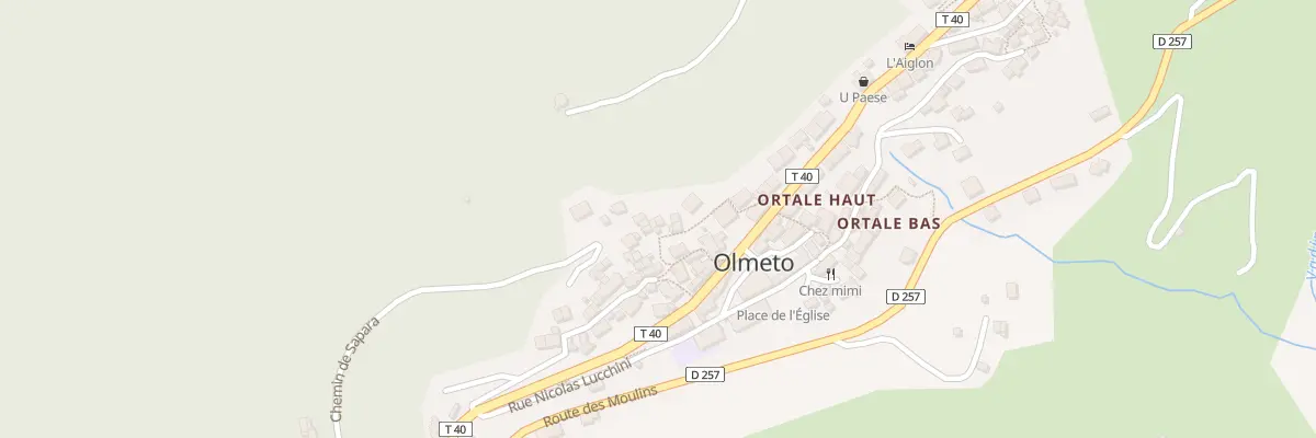 Plan du 9 Che de Pitigona à Olmeto