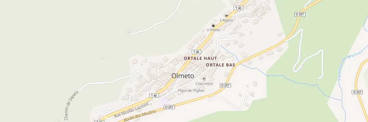 Plan du 3 Che de Pitigona à Olmeto