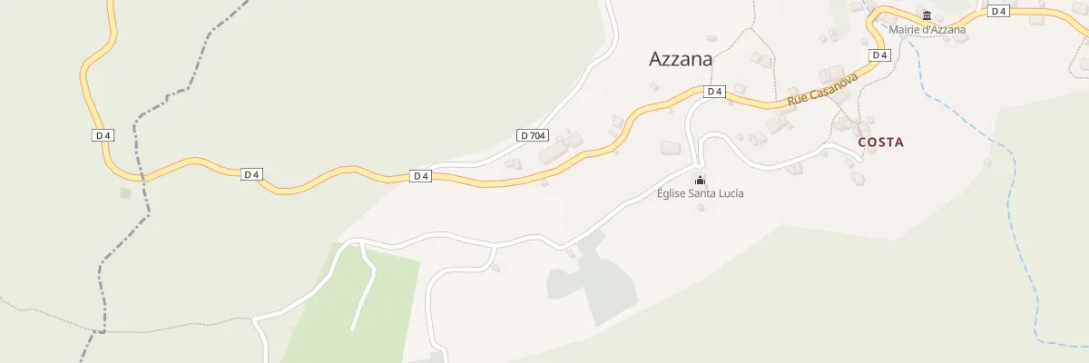 Plan du 5004 Pinzutella à Azzana