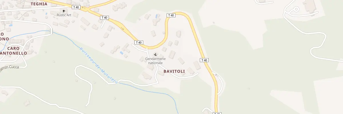 Plan du 2 Bavitoli à Cauro