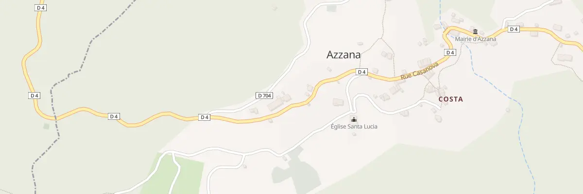 Plan du 5007 Pinzutella à Azzana
