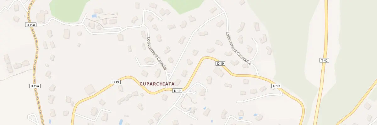 Plan du 5000 Cuparchiata à Viggianello