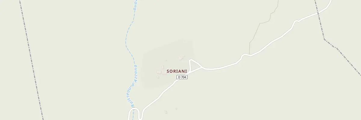 Plan du 5084 Soriani à Azzana
