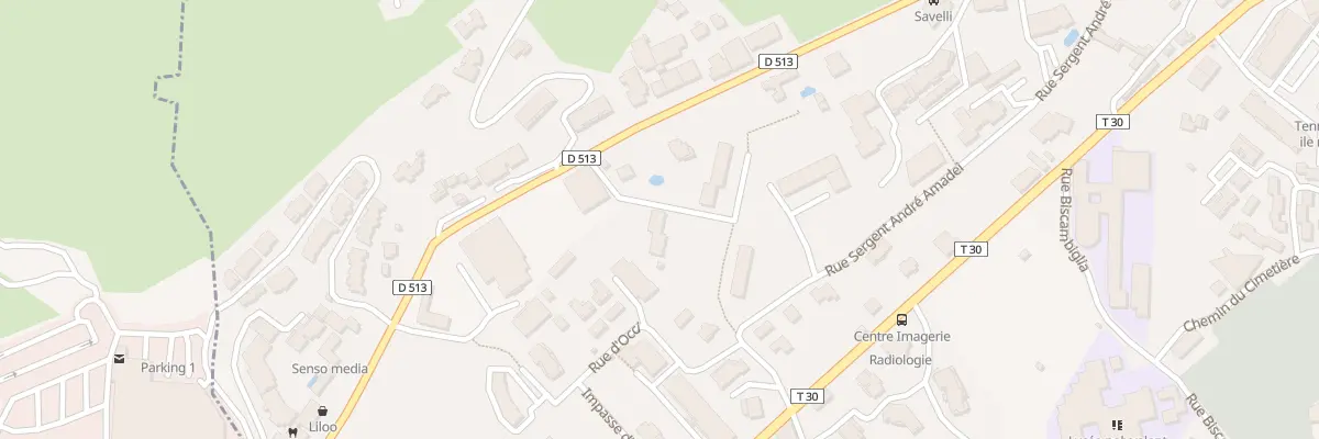 Plan du 1 Imp de l’Oliveraie à L’Île-Rousse