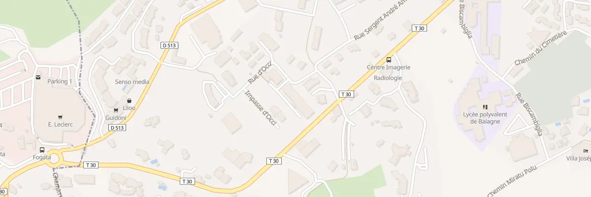 Plan du 3 Rue d’Occi à L’Île-Rousse