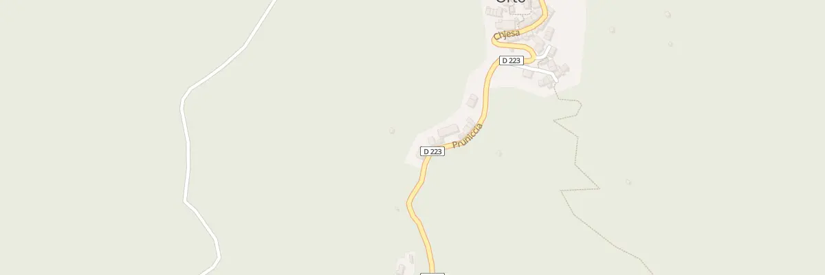 Plan du 5001A Pruniccia à Orto