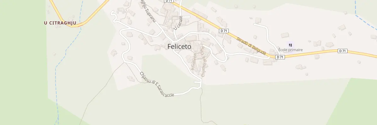 Plan du 5072 Feliceto à Feliceto