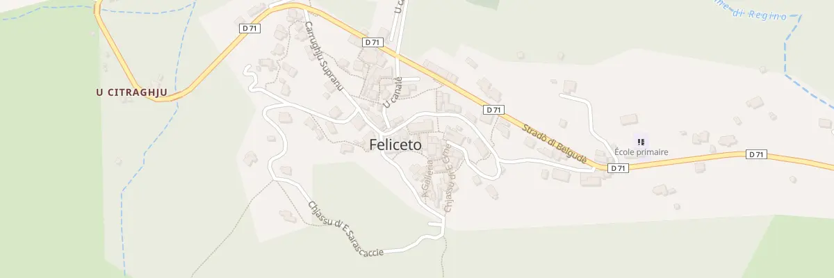 Plan du 5050 Feliceto à Feliceto